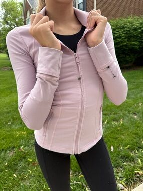 lululemon athletica Soft Pink Zip-Up Define Jacket